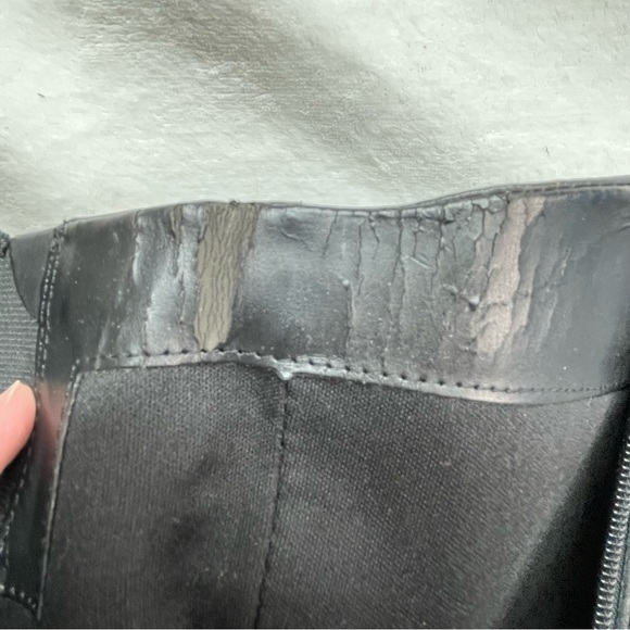 Franco Sarto Cleveland Tall Boots Riding Equestrian Brown Leather Side Zip 7.5M - Picture 2 of 11